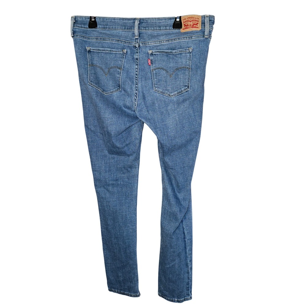 Levi's 711 Skinny Jeans Womens 33 Medium Wash Mid Rise Stretch Denim Pants